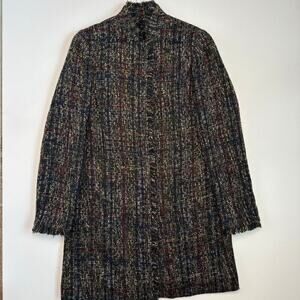 J. McLaughlin Tweed Long Blazer Jacket